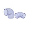 Codo Transparente Mingya Upvc de 90 Grados Suministro de Agua Industrial Conexión de Tubería Engrosada PVC de 90 Grados Grado Industrial Duradero