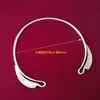 Estilo Étnico de Guizhou Hecho a Mano Joyería de Plata Miao Collar Yingluo Collar Liso Sencillo para Hombres y Mujeres Versátil