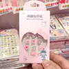 Adesivos de Unha Sanrio para Crianças, Arte de Unha Fofa e Divertida, Peças de Unha para Estudantes, Peças de Unha Doces, Unhas Vestíveis para Crianças