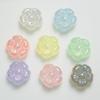 Collar luminoso uv colorido gordito garabato flor sirena Ji diy hecho a mano para colgar en el coche, cadena para teléfono móvil, material para accesorios con cuentas