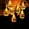 Luces de Cadena LED de Calabaza para Halloween Luces Pequeñas de Colores Luces de Cadena Impermeables para Exteriores Decoración de Halloween Luces de Cadena Decorativas para Ambiente Venta al por Mayor