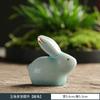 Adornos de cerámica para mascotas con forma de conejo de jade, juego de té de kung-fu, adornos para mesa de té, juego de mesa de té, decoración, regalos