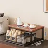 Prateleira de Armazenamento para Mesa, Prateleira de Armazenamento Multicamadas, Porta-Copos Multifuncional, Organizador de Lanches Tipo Gaveta, Item de Venda Quente Transfronteiriço