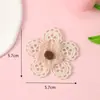Joyería de Tela de Encaje Hecha a Mano Coreana, Accesorios DIY con Forma de Flor y Lazo, Accesorios para el Cabello, Accesorios de Decoración para Zapatos y Ropa