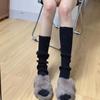 Meias de Tricô Listradas Verticais Quentes de Outono e Inverno Estilo Japonês JK Menina Panturrilha Ins Meninas Quentes Proteção Contra Frio Cobertura de Perna Versátil