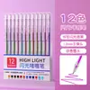 48 Canetas Gel Coloridas com Glitter Conjunto Estudante DIY Caneta Esferográfica Colorida Caderno Marcador Especial Perolado Pronto para Venda