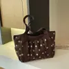 Bolso tote de estilo coreano, relajado y moderno, perfecto para estudiantes, uso casual y diario; un bolso de hombro retro de gran capacidad