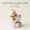 Decoração Criativa de Mesa de Chá em Cerâmica com Esmalte de Cristal Queimado, Estatueta de Cavalo Fofo, Acessório de Chá, Suporte para Tampa, Acessório para Cerimônia do Chá
