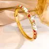 Pulsera con Estilo Chino Nuevo Transfronterizo Europeo y Americano, Estilo Nacional, Pintada, Abrible, Floral, Redonda, Pulsera Vintage, Accesorio Simple Versátil