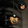 Colgante de Caballo del Zodiaco Tallado en Madera de Ébano y Azufaifo, Rueda de Hilar Caballo Pequeño, Adorno Colgante de Madera Bendecido Inmediatamente, Colgante de Caballo Tallado en Madera