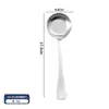 Aço Inoxidável 304 Fundo Plano Colher Redonda Colher Doméstica Desenho Animado Crianças Colher de Arroz Colher Colher para Sobremesa de Melancia Transfronteiriça