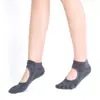 Venta Directa de Fábrica de Calcetines de Yoga para Exportación, Calcetines Deportivos Antideslizantes de Cinco Dedos sin Talón para Suelo, Trampolín, Venta al por Mayor