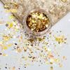 Comércio Exterior Transfronteiriço Nail Art Decoração de Unhas Pó Glitter Popular Lantejoulas de Formato Especial Gradiente Misto DIY Feito à Mão Cola de Cânhamo