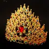 Corona Dorada Tailandesa Tradicional con Pedrería de Colores Diseño Floral Tocado para Mujeres Souvenir Cultural de Xishuangbanna Perfecto para Ocasiones Especiales Fotografía y Celebraciones Festivas
