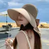 Chal de Verano para Mujer para Exteriores Anti-ultravioleta Top Hueco Sombrero de Pescador para el Sol Moderno