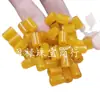 Jade Amarillo Agujero Grande Cuentas Sueltas Cuarcita Tubo Recto Columna Recta Cilindro Recto Pulsera Collar Accesorios de Joyería Cuentas