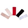 Extensor de Sutiã Elástico Esticável de Aço Inoxidável com Duas Fileiras e Dois Ganchos, Gancho de 2 Fileiras, 9cm de Comprimento, Espaçamento de 1,3cm, Conector de Lingerie