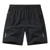 Pantalones Cortos Deportivos para Hombre Transfronterizos, Pantalones Casuales Finos de Verano para Hombre, Talla Grande Holgados para Correr de Seda de Hielo de Secado Rápido
