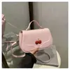 2026 Moda Japonesa y Coreana Nueva Gran Capacidad Casual Fresca Cereza Elegante Moderno Bolso Pequeño Cuadrado de Hombro Cruzado