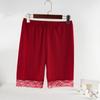 Leggings de encaje de verano para damas, bóxer elástico, pantalones de seguridad anti-luz, ropa interior de seguro, shorts para mujeres de mediana edad al por mayor