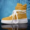 Talla Grande 47 Estilo Europeo con Cordones Americano High Street Botas de Trabajo Otoño/Invierno 2025 Cuero Genuino