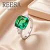 Fábrica de Joyería Chaochao de Wuzhou Fabricante en Stock de Anillos de Moda Europea y Americana Multicolor Cubo de Azúcar Incrustado Completamente con Diamantes y Piedras Preciosas de Color