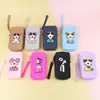 Bolsa de silicone para celular, porta-moedas feminino, pequena bolsa de armazenamento, nécessaire de silicone para maquiagem e batom, bolsa transversal de ombro
