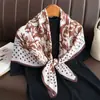 Camelia de Punto de Ola 90 Cuadrado Grande de Seda Versátil Patrón de Espiga Bufanda Pañuelo Pañuelo para la Cabeza Estampado Retro Bufanda para Mujer