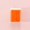 Pincel de labios desechable con mango hueco, pincel de labios para maquillaje de belleza, pincel de maquillaje para labial y brillo de labios, pincel de labios angulado con flock