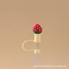 Tapa Antipolvo para Popote de Silicona de 8 mm Tapa Antipolvo Popote de Vidrio Popote de Acero Inoxidable Tapa Antipolvo para Popote Tapón para Popote de 12 mm