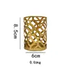 Suporte de Vela Vazado Estilo Europeu Base para Velas Tealight Decoração Ornamentada para Mesa de Jantar em Casa Jantar à Luz de Velas Adereços Atmosfera Romântica