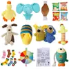 Juguete para Mascotas Pato de Menta Patito Amarillo Peluche Juguete con Papel Arrugado Sonoro Juguete para Perro Gato Suministros para Mascotas
