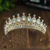 Barroco Vintage Negro Lujo Corona Novia Tiara Vestido de Boda Boda 18 Cumpleaños Femenina Corona Corona Pastel