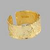 Anillo Ancho Irregular con Baches Estilo Ins Diseño Creativo Sentido de Papel de Aluminio Tendencia Japonesa y Coreana Anillo Abierto Venta al por Mayor