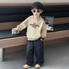 Sudadera con capucha infantil elegante estilo coreano para niños, nueva colección Primavera y Otoño 2026, Ropa de bebé moderna y a la moda