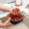 Set de seis piezas de cesta para escurrir fregadero, cesta multifuncional para verduras de cocina, escurridor de doble capa, cesta para frutas, cesta para escurrir