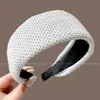 Faixa de cabelo xadrez de cetim para mulheres, faixa de cabelo antiderrapante para outono e inverno, uso diário, faixa de cabelo para lavar o rosto, acessório de cabelo de coroa alta