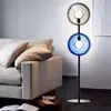 Bestseller transfronterizo: Lámpara de pie de mármol natural español importado de alta gama, estilo nórdico moderno de lujo ligero, para salas de estar de hoteles y villas