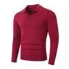 Nuevo Suéter de Punto para Hombre Otoño 2025 con Botones Cuello Solapa Moda Jersey Suéter Básico de Punto para Hombre
