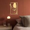 Pegatinas de pared acrílicas con silueta de belleza en la espalda, autoadhesivas, para sala de estar, dormitorio, arte decorativo, gran oferta