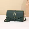 Cartera Larga para Mujer de Comercio Exterior Bolso Cruzado de Teléfono Móvil de Moda Cubierta Hebilla Magnética Cartera Multicompartimento Billetera con Cremallera de Doble Capa