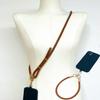Cordón para Teléfono Móvil de Cuero de Gama Alta de Marca Reconocida con Textura de Grano, Colgante de Muñeca de Lujo Accesible, Correa para Muñeca, Llavero Sencillo