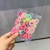 Elásticos de Cabelo Pequenos em Formato de Flor para Crianças, Anéis de Toalha Simples de Alta Elasticidade Sem Costura, Cordas de Cabelo para Meninas, Faixas de Cabelo para Bebês