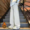 Pantalones Impermeables Color Dopamina para Exteriores Cuatro Estaciones Pantalones de Montañismo Marca de Moda para Hombre Decoración con Cremallera Pierna Recta Casual Hombre