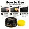Pasta Revitalizadora e Reparadora de Plástico para Carro KineShineX para Para-choques, Caixas de Roda, Console Central, Painéis de Porta, Escurecimento e Melhoria do Cuidado
