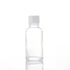 Botella Transparente de Vidrio para Aceite Esencial con Gotero de Punta de Goma 30ml Botella de Muestra Cosmética Botella Vacía para Sérum Venta al por Mayor Transfronteriza