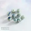 Contas de Cerâmica Verde Concha Estrela Gorda Furo Reto Contas Soltas Material para Acessórios de Pulseira Colar DIY Feito à Mão