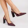 Tacones Altos Elegantes de Punta Otoño Nuevo Puntera Abierta Espalda Descubierta Moda Diseño de Nicho Sandalias de Tacón Grueso Tacones para Mujer Transfronterizos