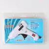 Pistola de pegamento caliente de 20W con boquilla de aluminio, ligera y portátil, compatible con barras de pegamento de 7 mm, adecuada para uso industrial y doméstico, directo del fabricante