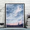 Paisaje DIY pintura al óleo digital planta pintura pintada a mano flor pintura decorativa pintada a mano pintura al óleo de pared relleno LY